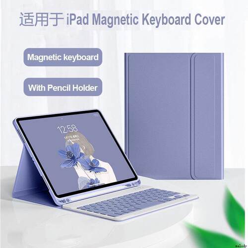 适用iPad10 Case iPad Air M2 Pro M4 11 13 Wireless Bluetooth Keyboard Air6/5/4 iPad 10.2 Case键盘皮套