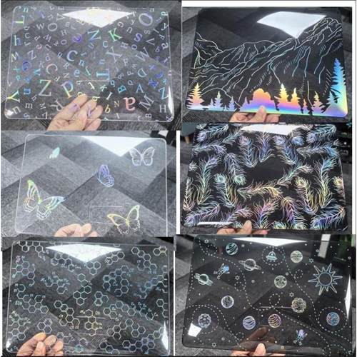 Laptop Case适用于Macbook Air M1 M2 M3 Colorful Laser Hard Cover Macbook Pro 13 14 16 Case镭射保护壳