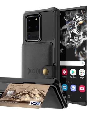 适用Samsung S20 S21 S22+ S23 plus S24fe S25 Ultra Wallet Case A54 A32 A53 A73 A35 A55 A05 A16 Cover