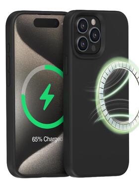 适用于苹果iPhone 15 16 Pro Max Magsafe Silicone Case iPhone 16 12 13 14 15 Cover液态硅胶磁吸保护壳