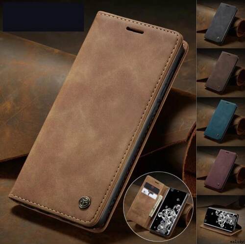 Matte Leather PU Cover适用Samsung A73 A53 A54 A33 A15 S20 S21 S22 Plus S23+ S24fe S24 Ultra皮套