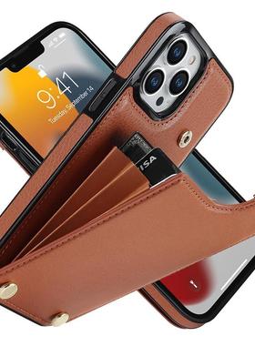 Luxury Wallet Phone Case for iPhone 16 15 14 13 12 11 Pro Max Organ Card Slot Holder Leather Cover