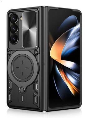 适用于Samsung z fold4 z fold5 z fold6 case z flip6 flip5 flip4 ring stand cover车载支架保护套