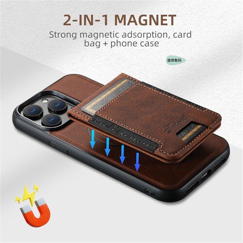 Magnetic Card Slot Leather Wallet Bags Phone Cases For iPhone 16 15 14 13 12Pro Max Plus Cover适用17