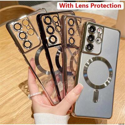 适用Samsung S20 S1 S21FE S22+ S22ultra S23plus S24+ S25ultra S24fe Magsafe Case A05 A15 A06 A16 Case