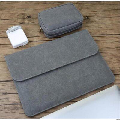 Matte Magnetic Buckle PU Laptop Sleeve Bag适用Macbook Pro Air Retina 12 13.3 14 15 16笔记本平板包包