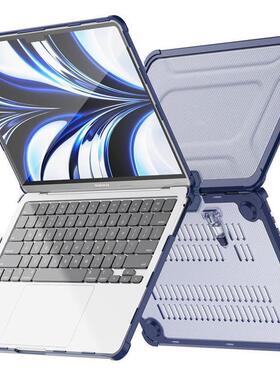 New Case适用于MacBook Air Pro M1 M2 M3 M4 Case A2337 A2338 A2251 Cover A2991 A2992 A3114支架保护壳