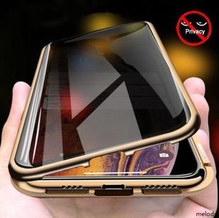 适用于iPhone11 12 13 14 15 16 Pro Max XS phone case protective cover手机壳16防窥金属边框全包钢化玻璃