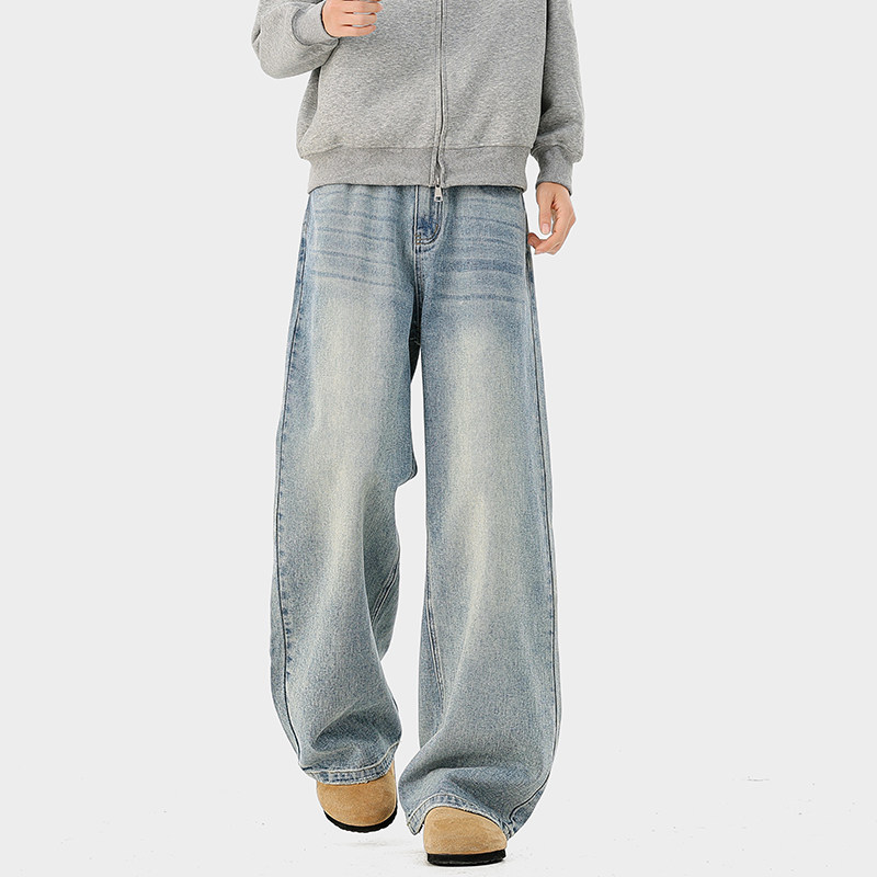 A410-K7910-特批50限价99-美式水洗直筒牛仔裤-320g牛仔面料，男装牛仔裤，电商A410