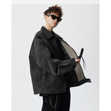 A410-WT93306-P105限价159-美式雾面扎染皮夹克-雾面皮410G，男装夹克，电商A410