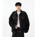 A410-WT93312-P85限价129-美式高街休闲牛仔外套-7x7牛仔面料420g，男装夹克，电商A410