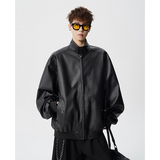 A410-WT34780-P110限价169-美式格纹撞色立领夹克-290G皮料，男装夹克，电商A410