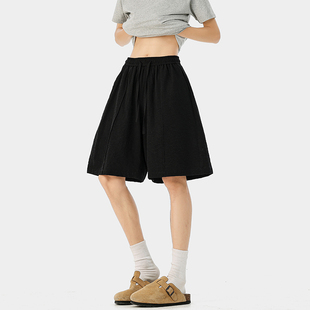 老钱风亚麻拼接五分裤 P50限价89 220g左右棉麻面料 DK63055 A410