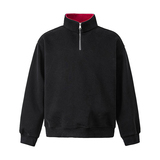 A410-A92304-P70限价109-美式重磅撞色立领卫衣-华棉复合仿棉420G，男装卫衣，电商A410