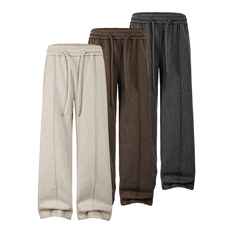 A410-K8681JR-P70限价109-美式加绒休闲长裤-400g左右人字纹面料