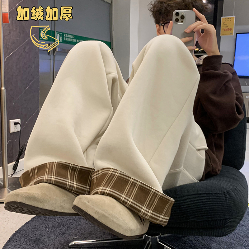 A410-K9184JR-P55限价79-成分聚酯纤维-320g左右卫裤一体绒，男装休闲裤，电商A410