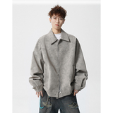 A410-WT93306-P105限价159-美式雾面扎染皮夹克-雾面皮410G，男装夹克，电商A410