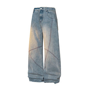 A410-K8796-特批55限价109-设计感水洗牛仔裤-320g竹节牛仔面料，男装牛仔裤，电商A410