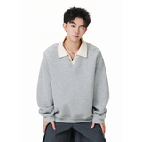 A410-WT34719-特批55限价109-美式复古假两件卫衣-400G华棉，男装卫衣，电商A410