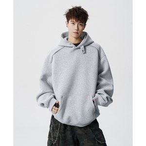 A410-A34777-P80限价119-美式设计感连帽休闲卫衣-400G 华棉，男装卫衣，电商A410