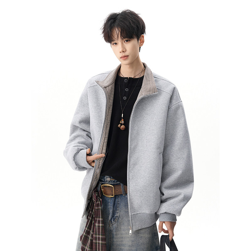 A410-WT93309-P105限价159-美式千鸟格休闲外套-华棉复合460g，女装短外套，电商A410