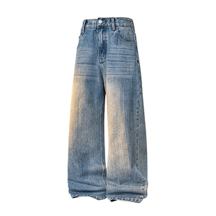 A410-K7911-特批50 限价99-美式水洗直筒牛仔裤-320g竹节牛仔面料