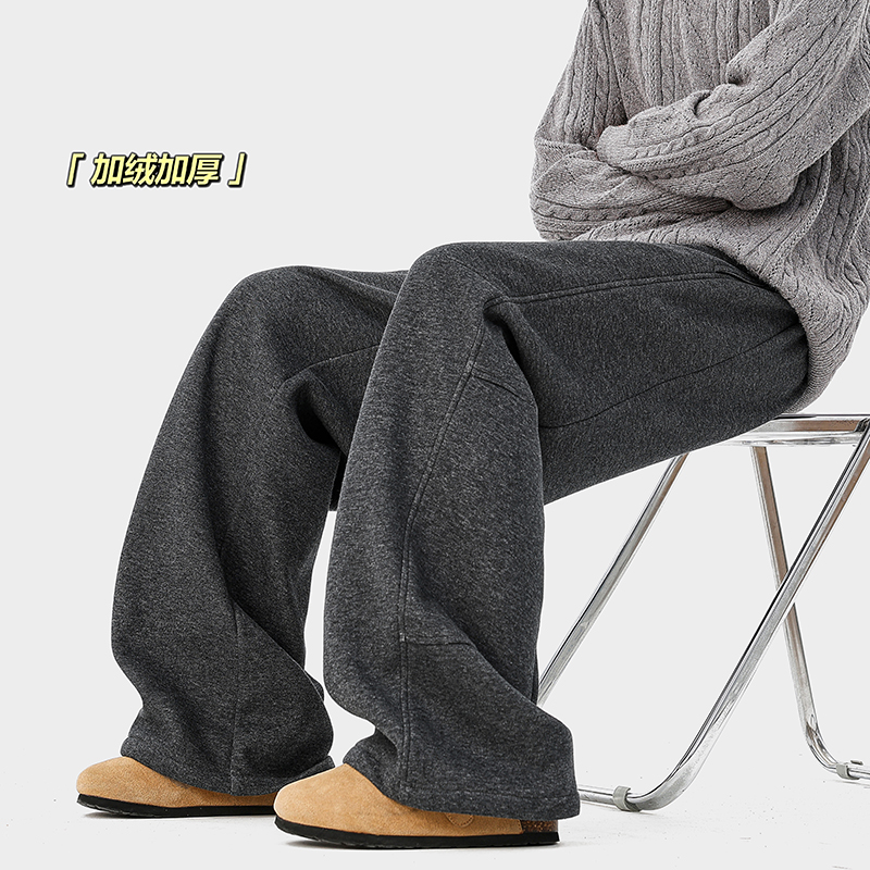 A410-K8733JR-P65限价99-成分65%棉35%聚酯纤维-360g卫裤磨毛面料，男装休闲裤，电商A410