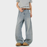 A410-K5594-P80限价119-美式水洗条纹牛仔裤-320g牛仔面料，男装牛仔裤，电商A410