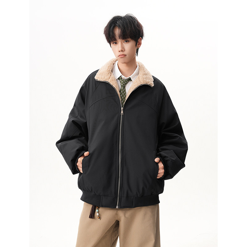 A410-WT93419-P130限价199-美式高街加厚立领棉服-大牛津170g左右,男装棉衣,电商A410