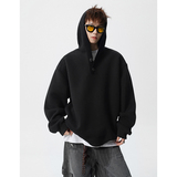 A410-A32635-P85限价129-美式重磅纽扣连帽卫衣-400g华棉复合，男装卫衣，电商A410