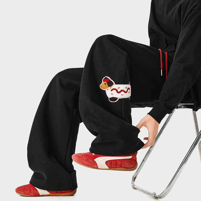 A410-K8252-P63限价89-成分：65%棉35%聚酯纤维-320g磨毛卫裤面料，男装休闲裤，电商A410