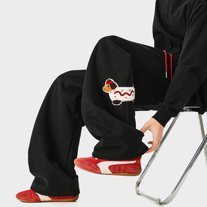 A410-K8252-P63限价89-成分：65%棉35%聚酯纤维-320g磨毛卫裤面料，男装休闲裤，电商A410