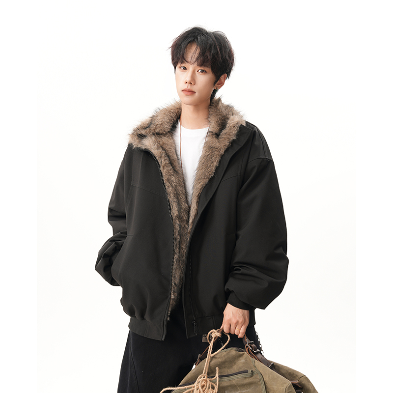 A410-WT93408-P125限价189-美式立领加绒棉衣外套-160G大牛津，男装棉衣，电商A410