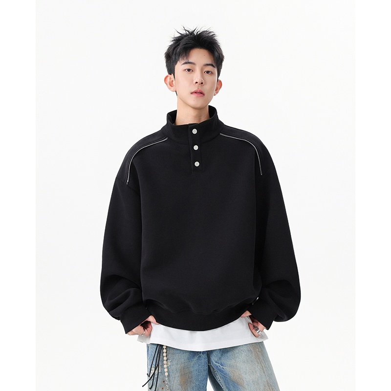 A410-A32633JR-P70限价109-美式休闲立领卫衣-420g华棉复合奥粒绒