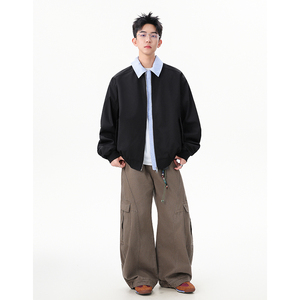 A410-WT93331-P110限价169-美式假两件拼接夹克-塔罗牛津  210克图片