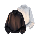 A410-A32633-P65限价99-美式重磅休闲立领卫衣-400g华棉复合，男装卫衣，电商A410