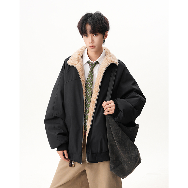 A410-WT93419-P130限价199-美式高街加厚立领棉服-大牛津170g左右，男装棉衣，电商A410