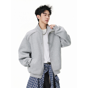 A410-WT33808-特批70限价139-美式设计感立领夹克外套-400g 华棉，男装夹克，电商A410