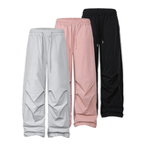 A410-K8719JR-P120限价188-美式褶皱伞兵休闲裤-鸭绒绒子含量90%，男装休闲裤，电商A410