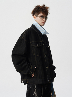 A410-WT34782-P95限价149-美式工装牛仔夹克外套-7x7牛仔面料420g