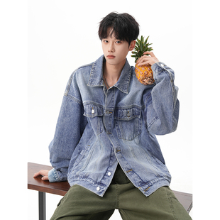 美式 P85限价139 高级感牛仔外套 7x7 420G A410 牛仔面料 WT93324