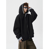 A410-WT33812-P105限价159-美式拼接格纹连帽卫衣外套-400g华棉，女装短外套，电商A410