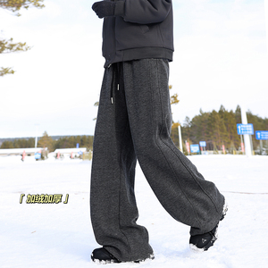 A410-K8682JR-P65限价99-美式复古加绒休闲裤-糯米呢面料430g左右图片