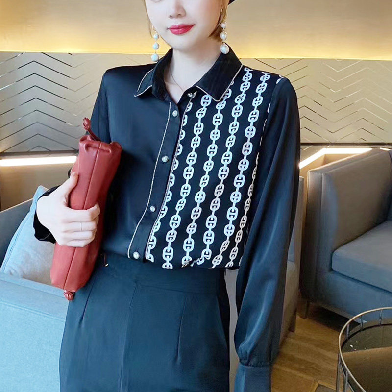 早秋t恤女装2024年新款印花T恤