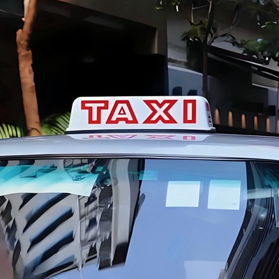 香港的士车顶灯网约出租车计程车用灯罩皮圈配件TAXI外贸加厚灯箱