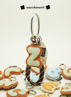 marchimarli 原创设计英文字母组合包包挂件情侣钥匙扣闺蜜挂饰