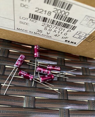 35V47UF伊娜ELNA红袍电容器5*11