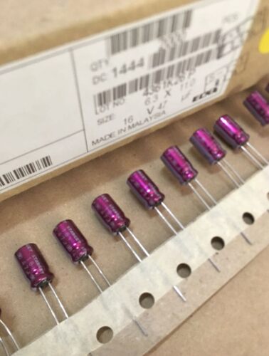 100只=100元 16V47UF 47UF/16V ELNA依娜紫红袍电解电容器STARGET