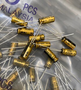 100个=28元 50V4.7UF 4.7UF50V尼吉康Nichicon 音频电解电容器