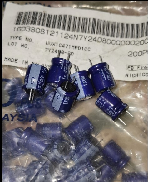 200只=60元 16V470UF/16V NICHICON尼吉康 VX滤波 电解电容10*12